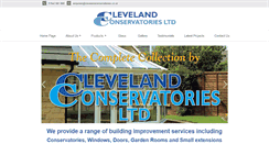 Desktop Screenshot of clevelandconservatories.co.uk